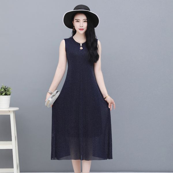 

2021 new new women casual solid summer dresses slim sleeveless holiday dress evening party beach dresses sundress er7u, Black;gray