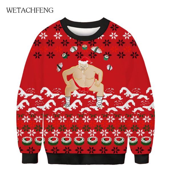 

funny ugly christmas sweater men women 3d novelty holiday xmas pullover sweatshirt plus size sweaters jumpers men's clothes, White;black