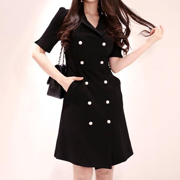 

korean new arrival holiday long thin casual trench new fashion comfortable work style elegant party black slim trench1, Tan;black