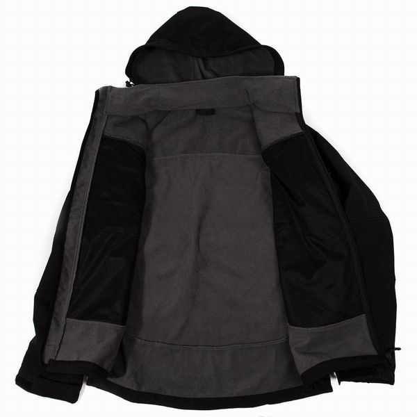 

new style men hiking jacket windproof soft shell jacket softshell jacket men hooded warm fleece waterproof outdoor hiking clothing skiing, Black;brown