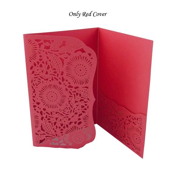 

1pcs blue white red gold purple pocket laser cut wedding invitation card with rsvp card personalized business party decoration wmtrgy