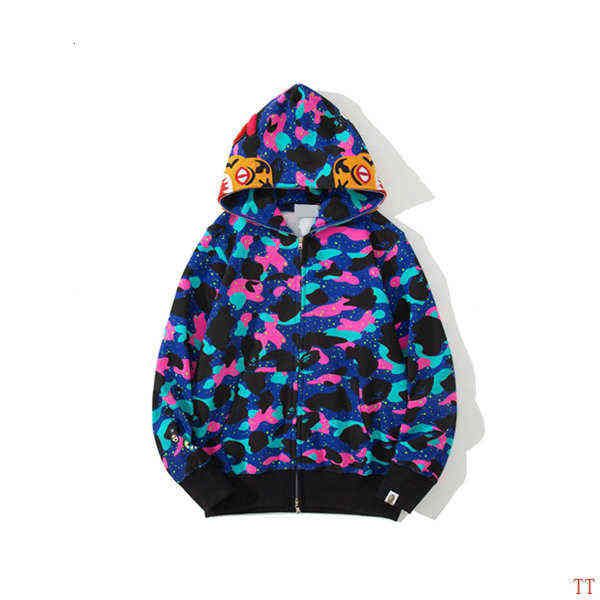 2021 Mode Herren Stylist Cartoon Shark Print Hoodie Jacke und Damen Hochwertiges Casual Sweatshirt Mehrfarbig Größe M-2XL #HSC11