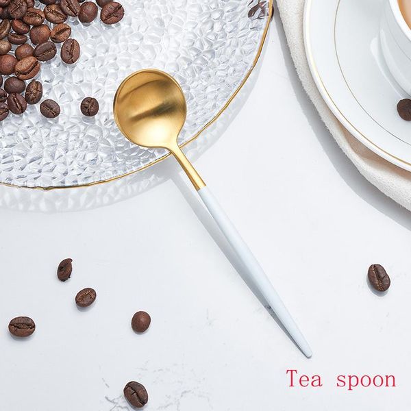 

spoons spklifey dinnerware set gold stainless steel mixing spoon ice cream coffee teaspoon cocktail stirring