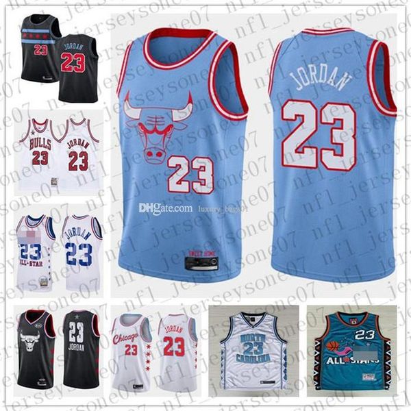 

2020 new custom men men's women youth chicago bulls 23 jor dan white throwback basketball edition abc jersey, Black