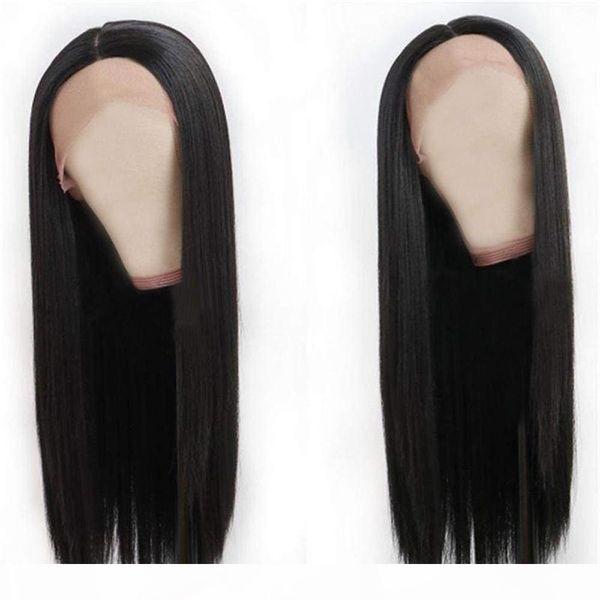 

fake scalp lace human hair wigs straight with baby hair real peruvian virgin remy hair 13x6 frontal lacefront wig for women, Black;brown