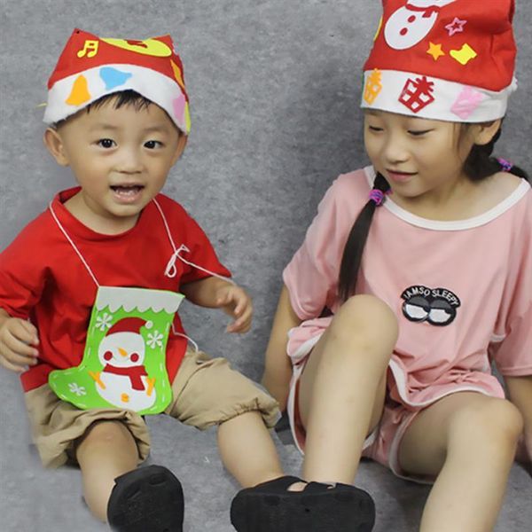 

4шт рождество hat diy xmas hat рождество hat christmas party cap diy cap дети xmas party новогодний подарок wmttfg my_home2010