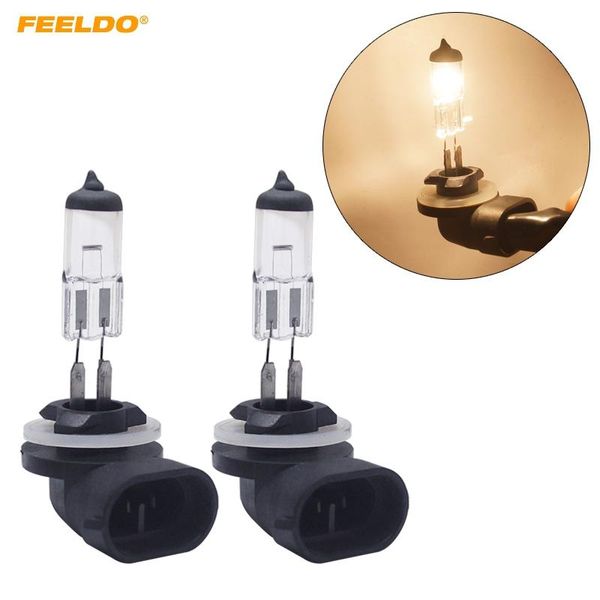 

feelelo 2pcs car 880/881 27w 12v белые автомобильные фары лампы света источник парковки # 2861