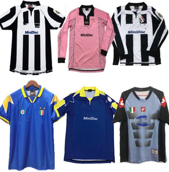 

retro 85 91 95 96 97 98 99 00 del piero inzaghi soccer jersey soccer jerseys zidane ancient maillot davids oldest shirt, Black;yellow