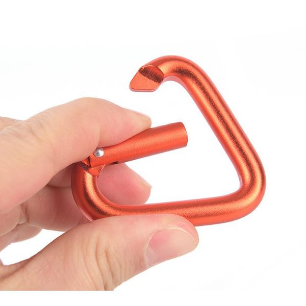 

1pc triangle carabiner outdoor camping hiking keychain snap clip hook buckle 1pc jlliok