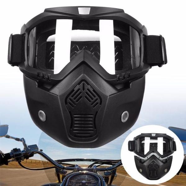 

colorful lens motorcycle bike detachable modular helmet face mask shield goggles