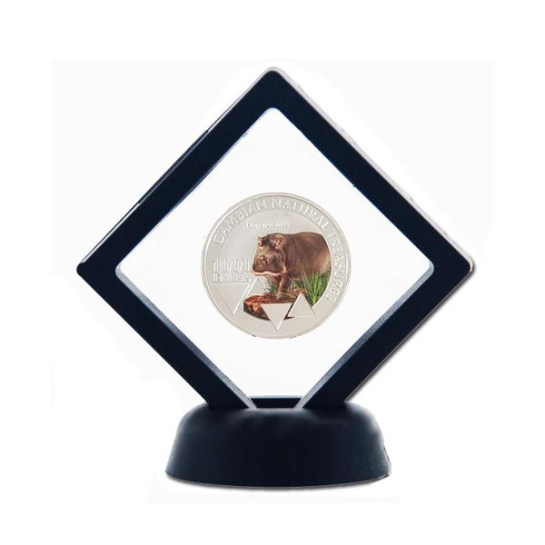 

rh create close closed hippopotamus pattern 1000 dalasis gambian натуральные сокровища памятные монеты коллекционирования для коллекции f sq