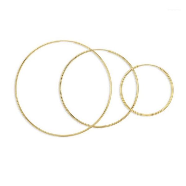 

10/15/20/30/40/50/60mm dia 925 sterling silver minimalist simple thin big wire huggie earrings for women gold hoops earrings1, Golden;silver