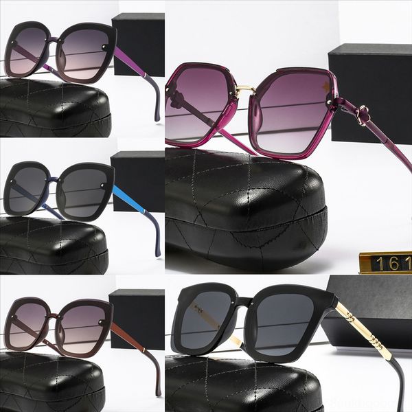 

hwouu fashion men brand lens square sunglasses men women vintage metal big frame ch**el semi-rimless one oversized sun glasses uv luxury, White;black