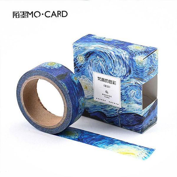 

7m15mm washi tapes diy van gogh japanese paper painting paper masking tape decorative adhesive tapes scrapbooking stickers wmteee petsyard