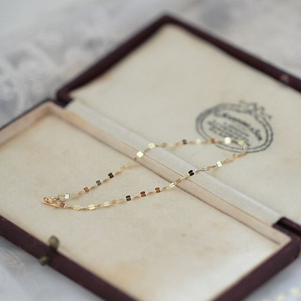 

14k gold japanese design exquisite shining lips kiss word bracelet q1209, Black