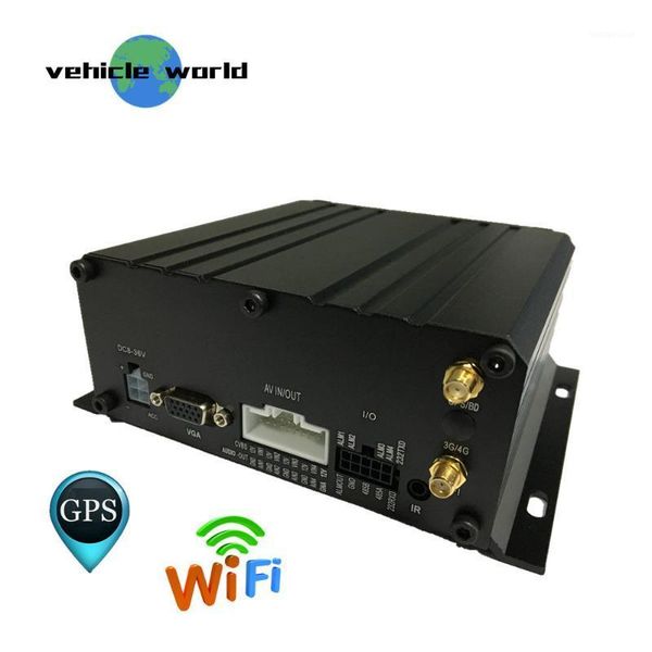

gps wifi ahd 1080p sd card hdd vehicle car taxi trailer truck school bus 4ch mobile dvr1, Black;white
