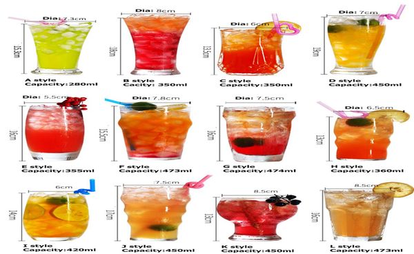 

ведущие бесплатные креативные стекла crystal crystal highball стекло barware collins tumbler питьевые очки для водного сока пива и коктейль