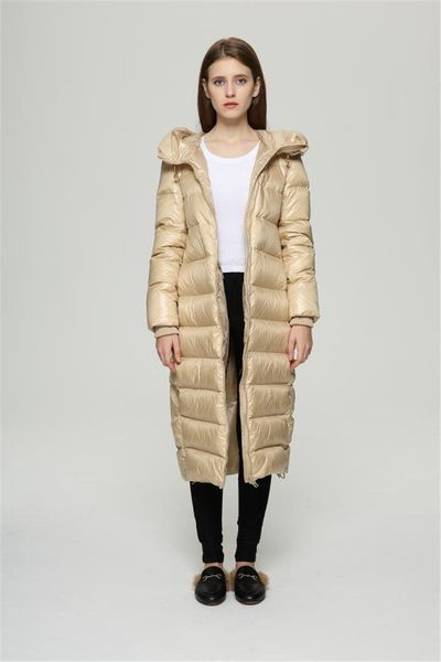 

2021 new of long black winter casual jacket fine for women white duck down wxf150 jackets xn5n