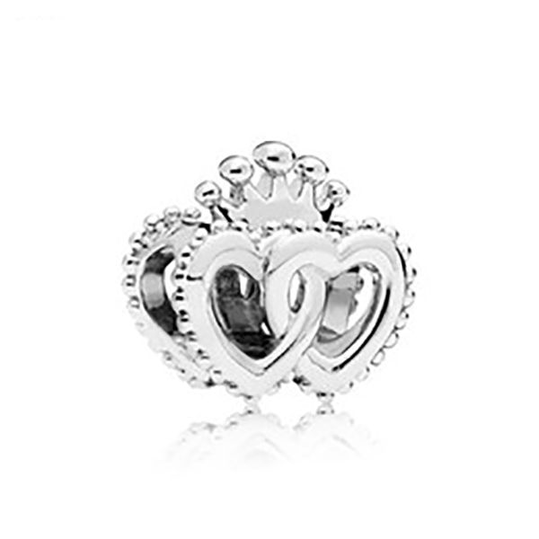 

fahmi 100% 925 sterling silver newcrown hearts charm gorgeous fresh casual women's boutique jewelry, Black