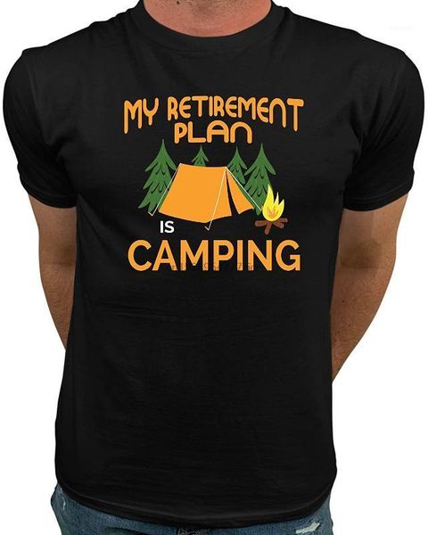 

market trendz my retirement plan is camping t shirt - retired tee shirts for men1, White;black