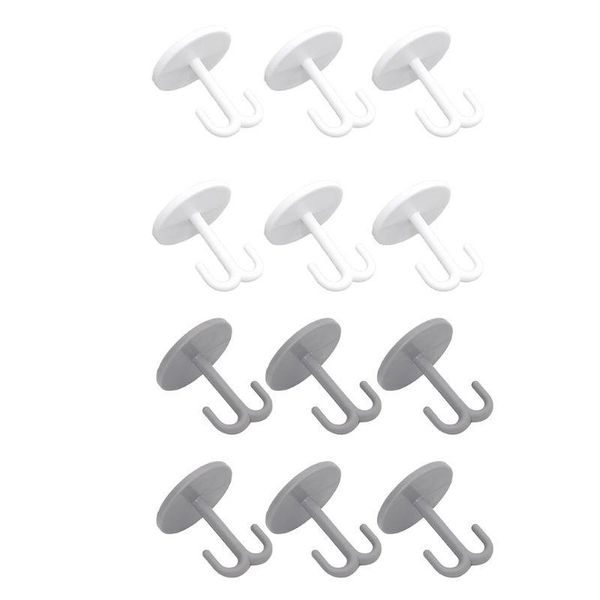 

hooks & rails 6pcs self adhesive heavy duty ceiling hook wall mounted cupboard drawer hanger