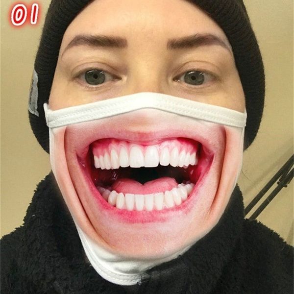 

uy71au factory price designer face reuse mask smilng men facial expressions funny foreign trade cross-border dustproof cotton m 2 n