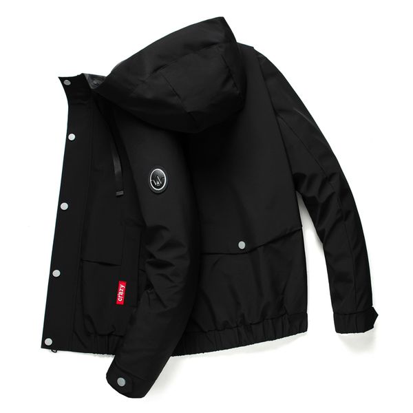 

jacket men waterproof hooded breathable casual jacket spring autumn outwear windbreaker tourism mountain raincoat male clothing t200502, Black;brown