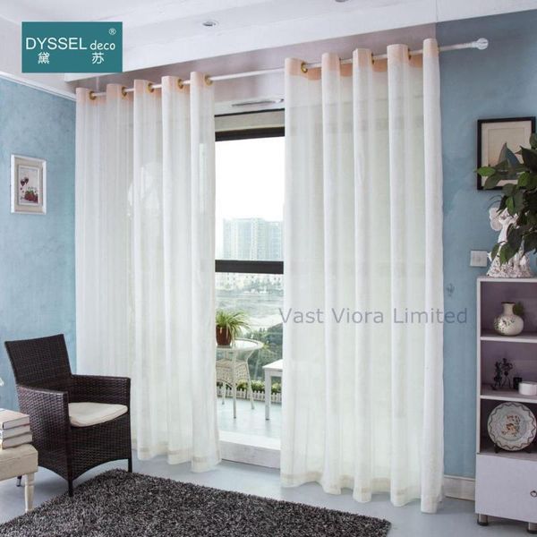 

curtain & drapes decorative modern natural white linen striped drape home sheer window curtains rod pocket grommet for living room bedro