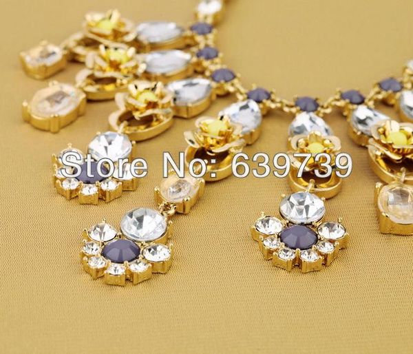 

chains luxury shiny gold color yellow fabric flower necklace, Silver