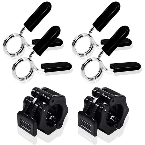 

accessories 1 inch quick release barbell lock clamp spring clip for workout weightlifting fitness training bodybuilding
