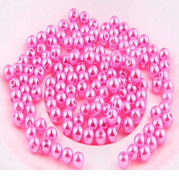 

diy beaded 6mm*100pcs candy color abs imitation pearl straight hole round beads loose beads ring bracelet necklace acc bbycib