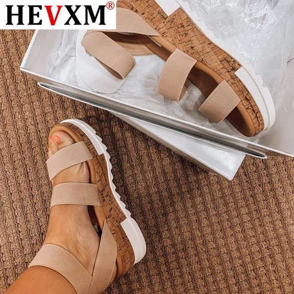 

sandals summer wedges heel fashion open toe platform women shoes plus size pumps 2021 femme, Black