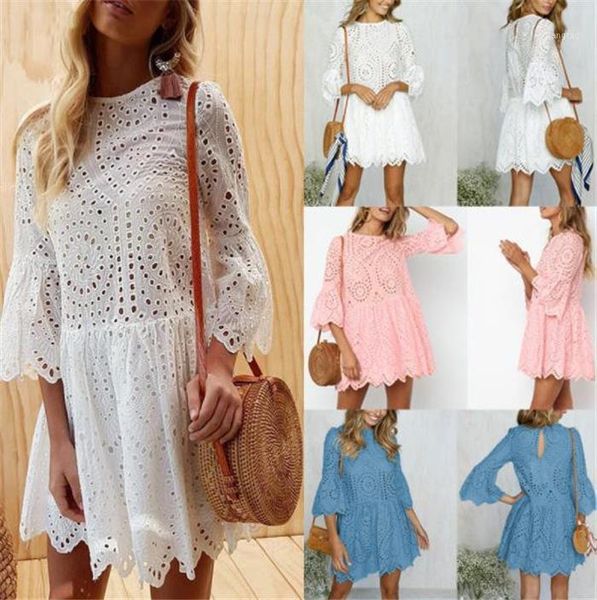 

2019 season woman lace dress1, Black;gray