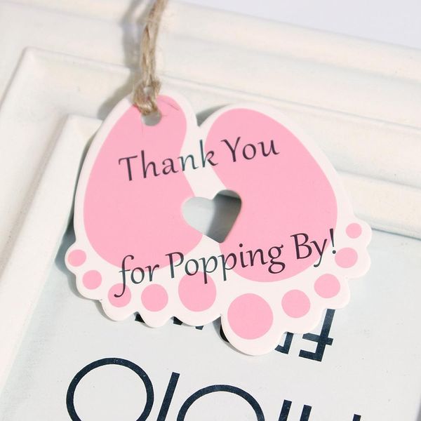 

500pcs kraft paper thank you for coming baby shower decorations tags hanging star tags crafts birthday party decoration tags h bbydcf