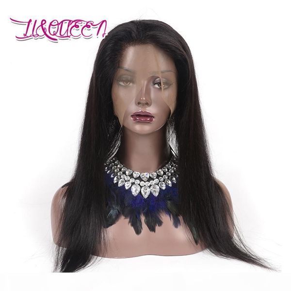 

malaysian human hair straight 360 lace frontal with bundles pre plucked 360 lace frontal closure with human hair weaves closure, Black;brown