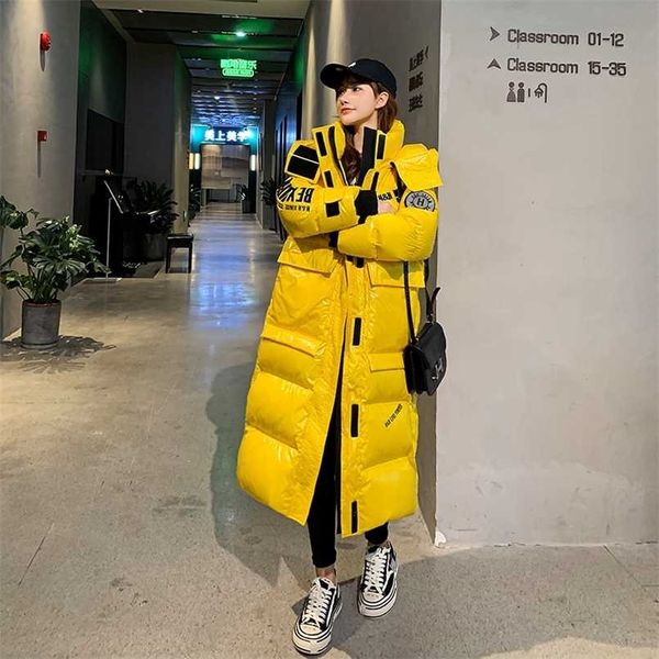 

isenmal autumn winter jacket women parka warm thick long down cotton coat female loose oversize hooded women winter coat 211221, Black