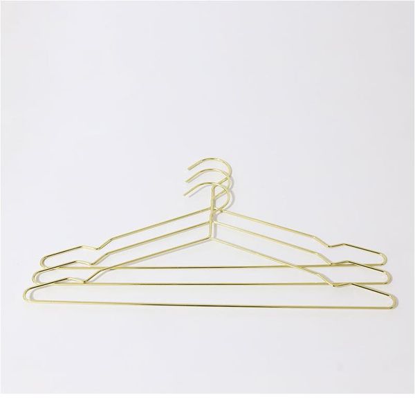 

30pcs golden/rose gold metal clothes shirts hanger with groove, heavy duty strong coats hanger, suit hanger, wir bbyhdo
