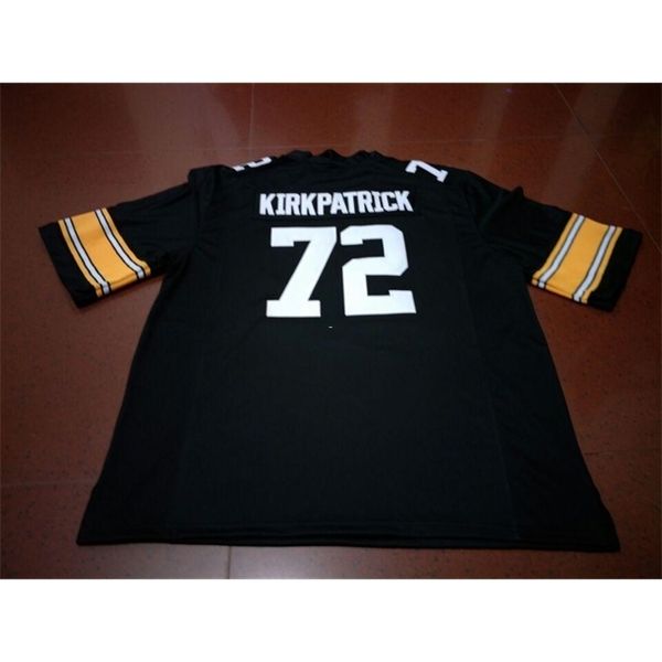 

3740 #72 coy kirkpatrick iowa hawkeyes alumni college jersey s-4xlor custom any name or number jersey, Black