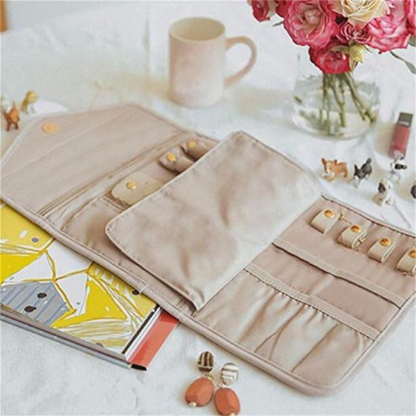 

creative travel portable jewelry bag display bag earrings bracelet necklace de joyas storage bags cosmetic