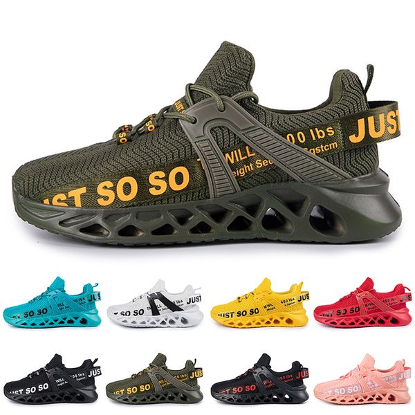 Mens Womens Shoes Trainer Running Wholesale Triple Blacks Branco Amarelo Amarelo Verde Verde Azul Laranja Luz Luz Rosa Respirável Esportes ao ar livre 41