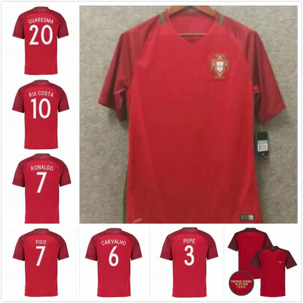 

retro soccer jersey optimus 2016 final match vs france ronaldo figo nani camisa de futebol eder quaresma football jerseys 12, Black;yellow