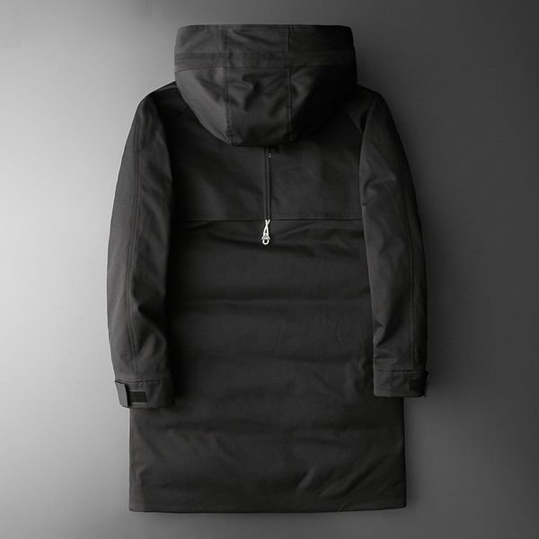 

2021 kolmakov men white down with hood long winter quality quality men's coat idmp, Black