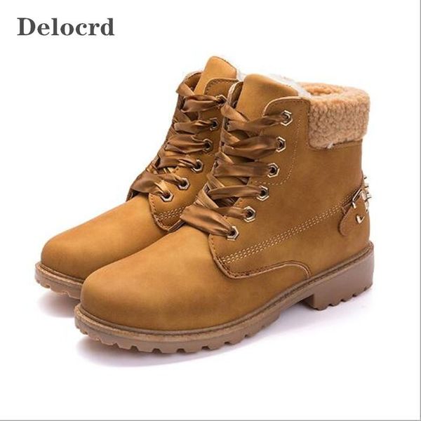 

35-43 winter new products cotton shoes boots women's warm casual women's boots plus velvet large size fashion short, Black