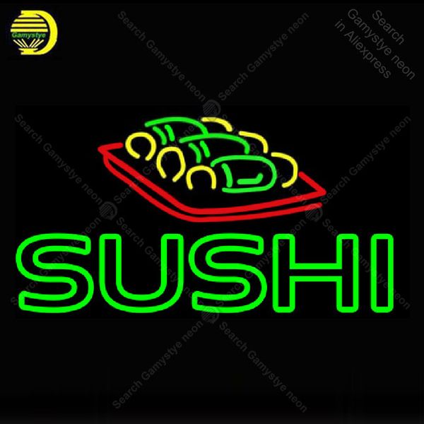 

неоновый знак для двойного инсульта суши неоновые стеклянные трубки ресторан ручной работы аркадная неоновая лампа для пива пользовательские