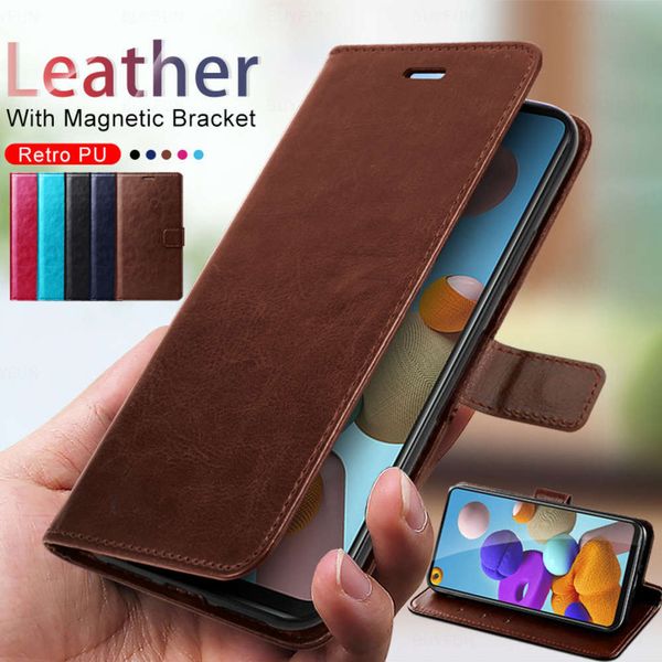 

sewqmobile phone magnetic cover case, book supported by samsung galaxy a21s to 21s, leather casevtrvgt