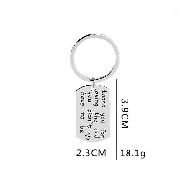 

the for stepfather you key being rings thank dad you didn't have to be key chains for father car keyring backpack daddy, Slivery;golden