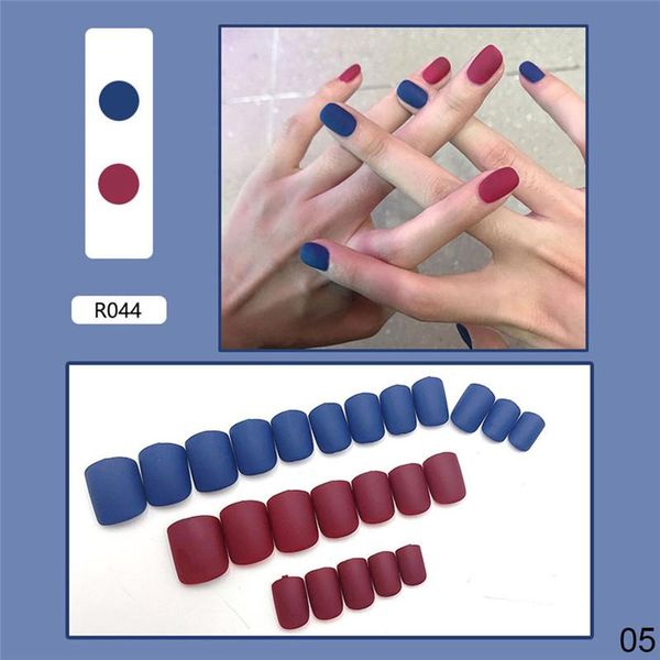 

24pcs long ballerina leopard fake nails yellow butterfly pattern square nail decal false nails coffin shaped full nail art tips, Red;gold
