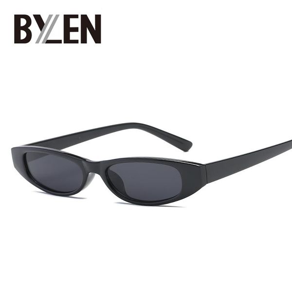

sunglasses women vintage small narrow sunglass for female retro rectangle shades plastic eyewear, White;black