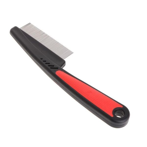 

pet grooming comb teeth shedding hair flea lice removal brush dog cat supplies pet grooming q sqcpco, Silver