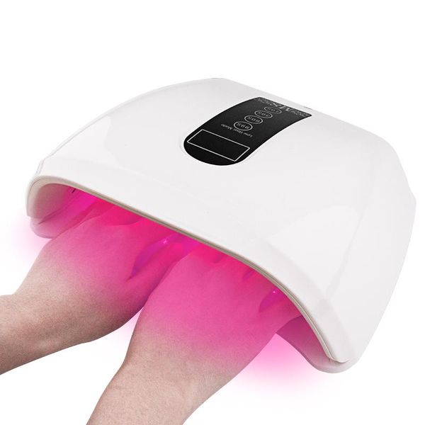 

nail dryers 96w lamp uv led dryer red light beads for curing polish gel high power nails art manicure electric lamps white